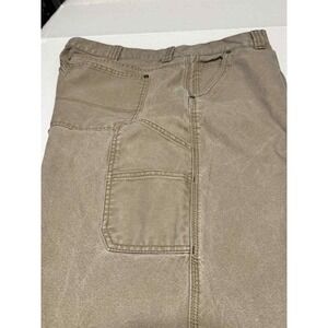 RedHead‎ Mens Carpenter Pants 44x30 Khaki Tan Cotton Canvas Utility Workwear
